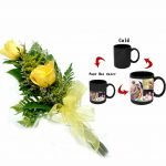 Yellow  Roses with Magic Mug