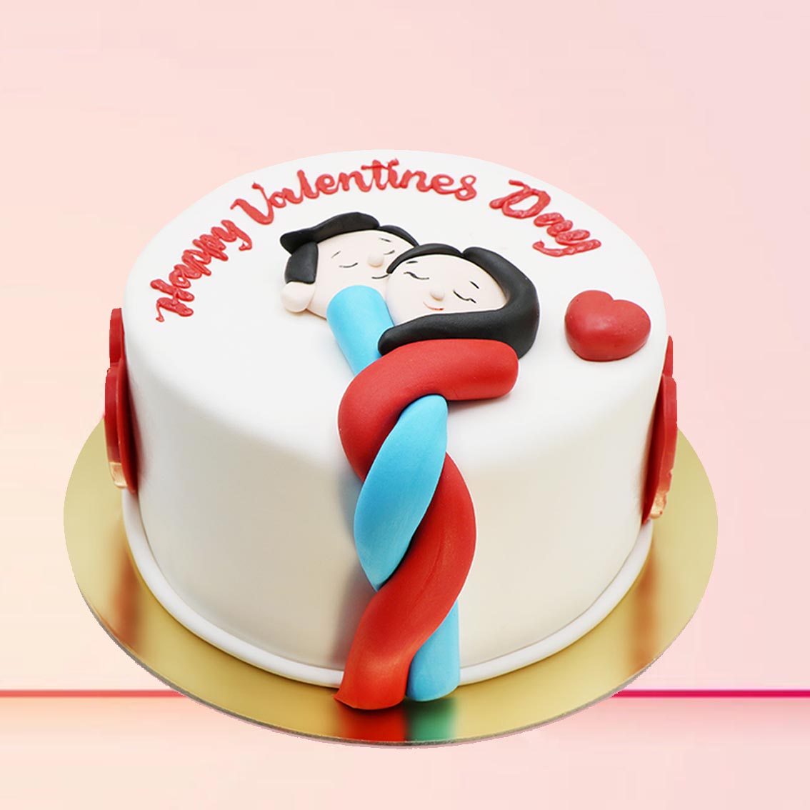 Love Couple Vanilla Designer Cake- 1 Kg – Simla Sweets
