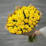 51 Yellow  Roses Bunch
