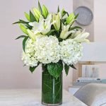 Hydrangea With Lilly vase