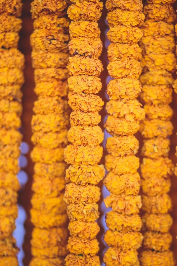 Marigold Entrance Toran With Marigold & Lotus - Image 3