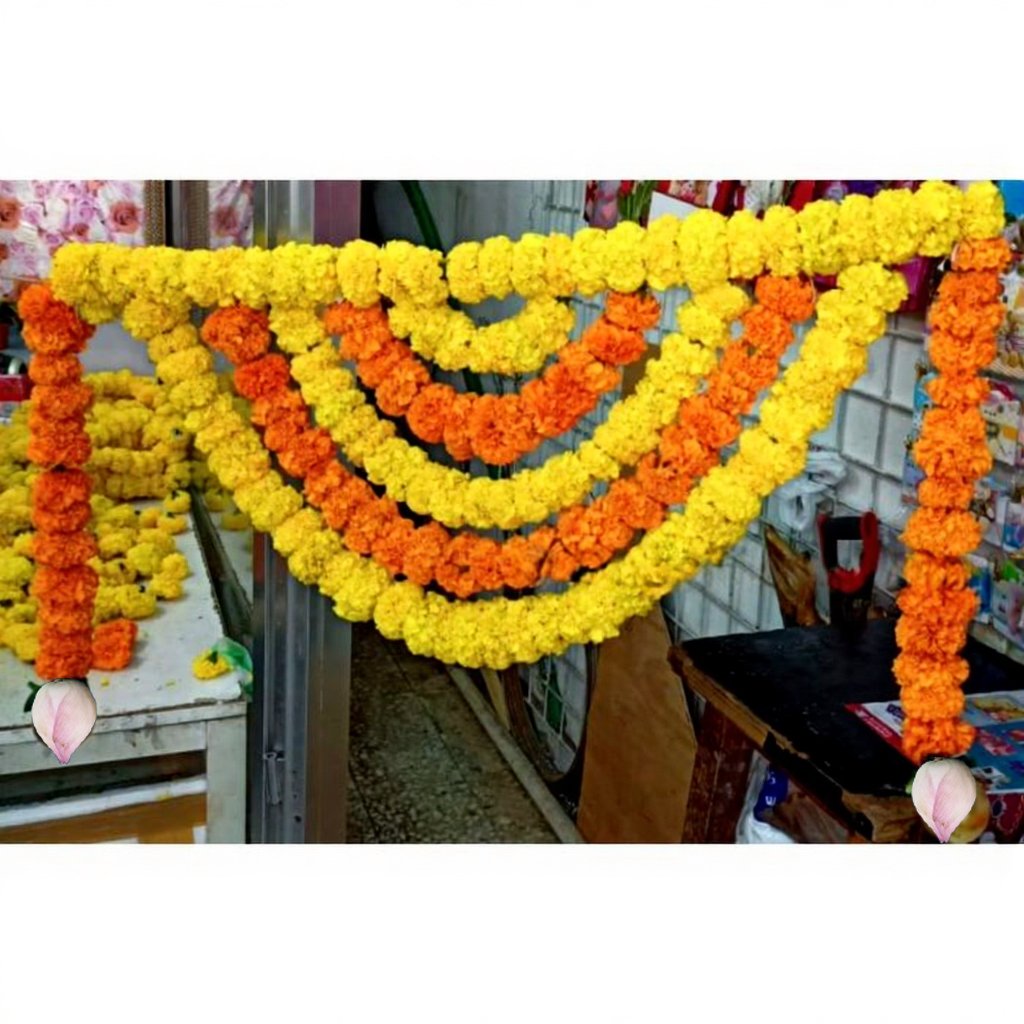 Entrance Flower Marigold Entrance Decor -Entrance - Image 1