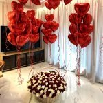 Room Decor -Balloons With Flower Basket